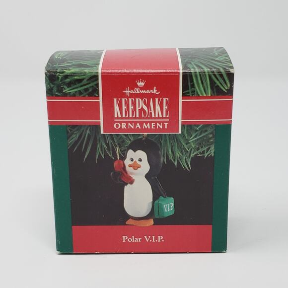 1990 Hallmark Polar V.I.P Handcrafted Keepsake Holiday Christmas Ornament. - Picture 1 of 8